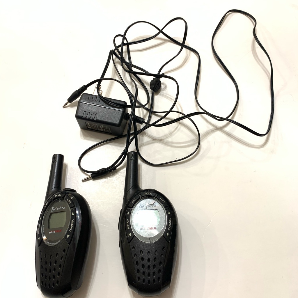 Cobra Black TwoWay Radios With Charger